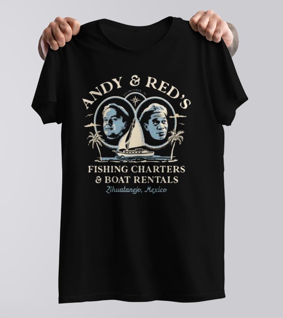 Andy And Red's Fishing Charters And Boat Rentals Zihuatanejo Mexico T-Shirt