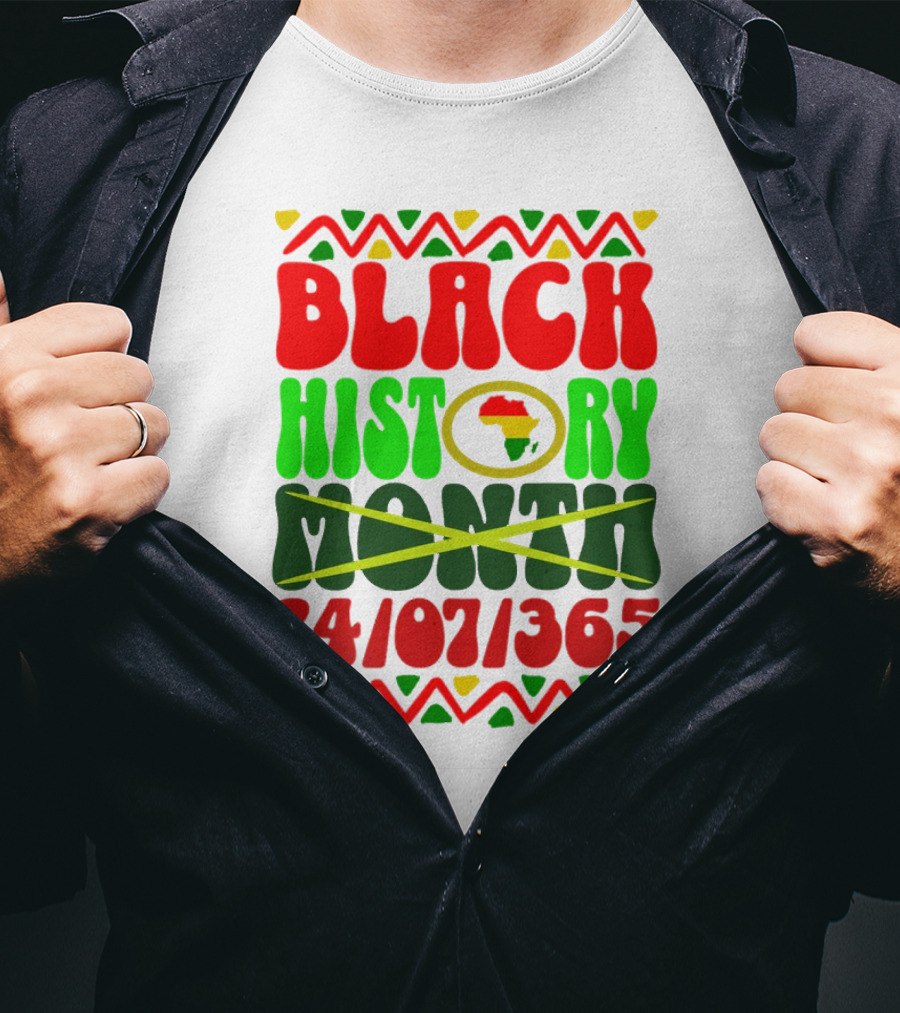 BLACK HISTORY MONTH AFRICA 24/07/365 T-Shirt