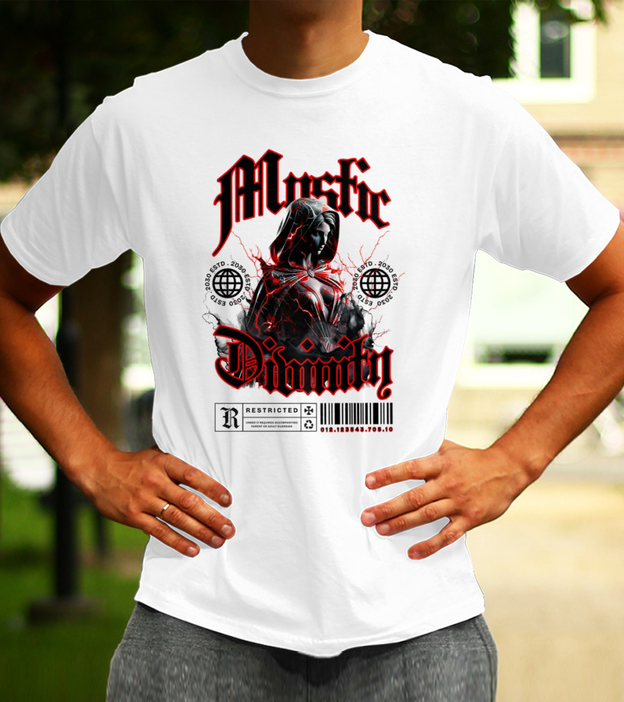 Mystic Divinity Divine Warrior Restricted Barcode 2038 2049 T-Shirt