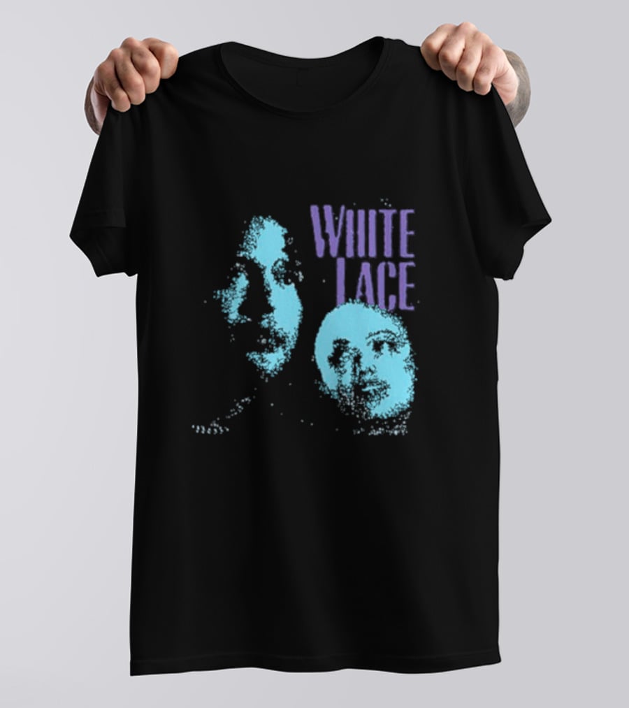 White Lace Skyler Acord Blue Faces T-Shirt