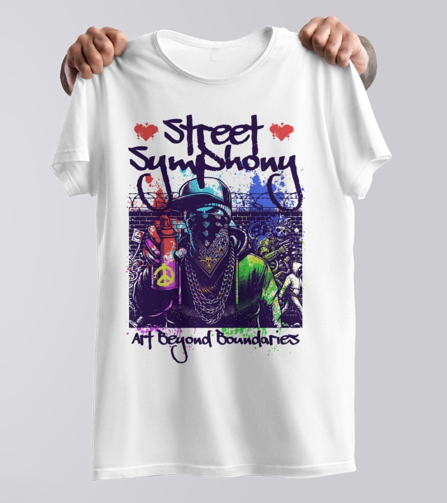 Street Symphony Art Beyond Boundaries Graffiti Man T-Shirt