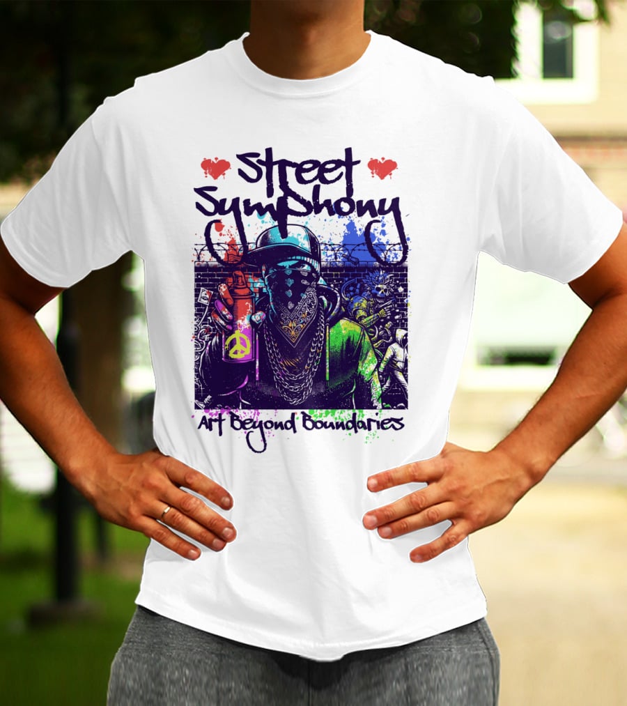 Street Symphony Art Beyond Boundaries Graffiti Man T-Shirt