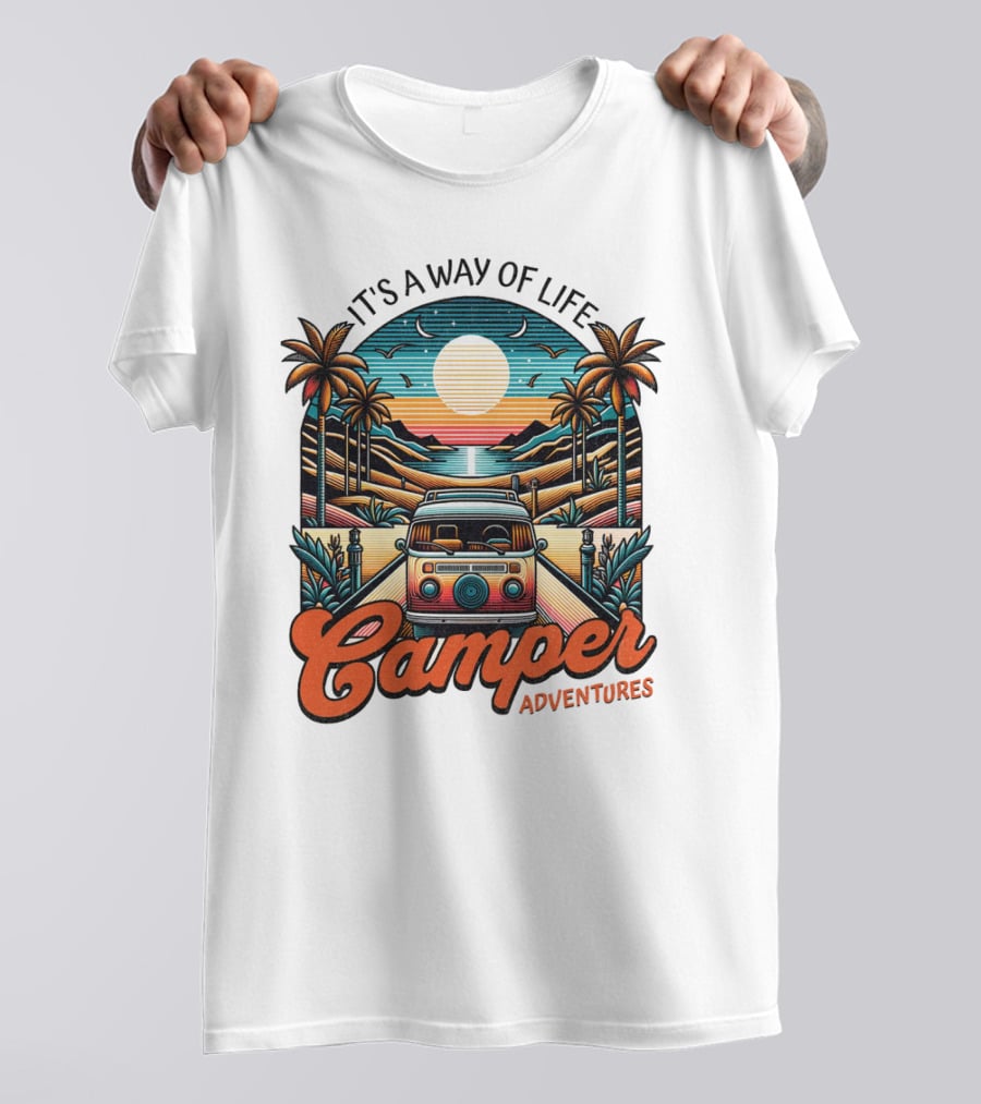 It's A Way Of Life Camper Adventures T-Shirt