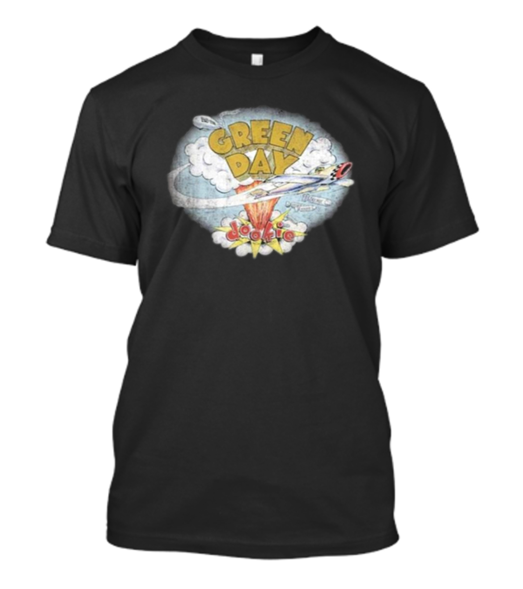 Green Day Dookie Cloud Bomb Plane T-Shirt