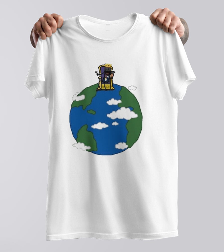 King Of The World James Throne On Earth T-Shirt