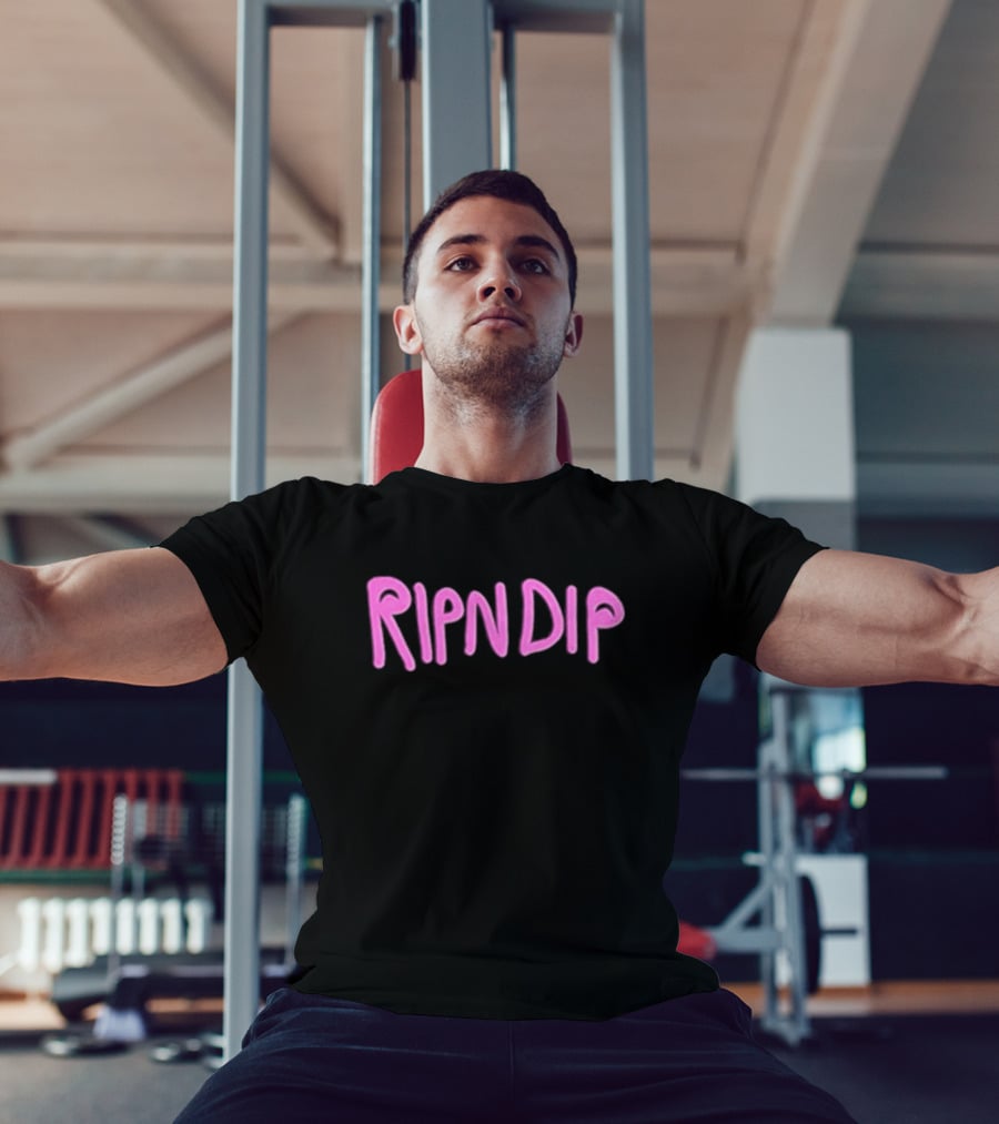 Ripndip Logo Pink Lettering T-Shirt