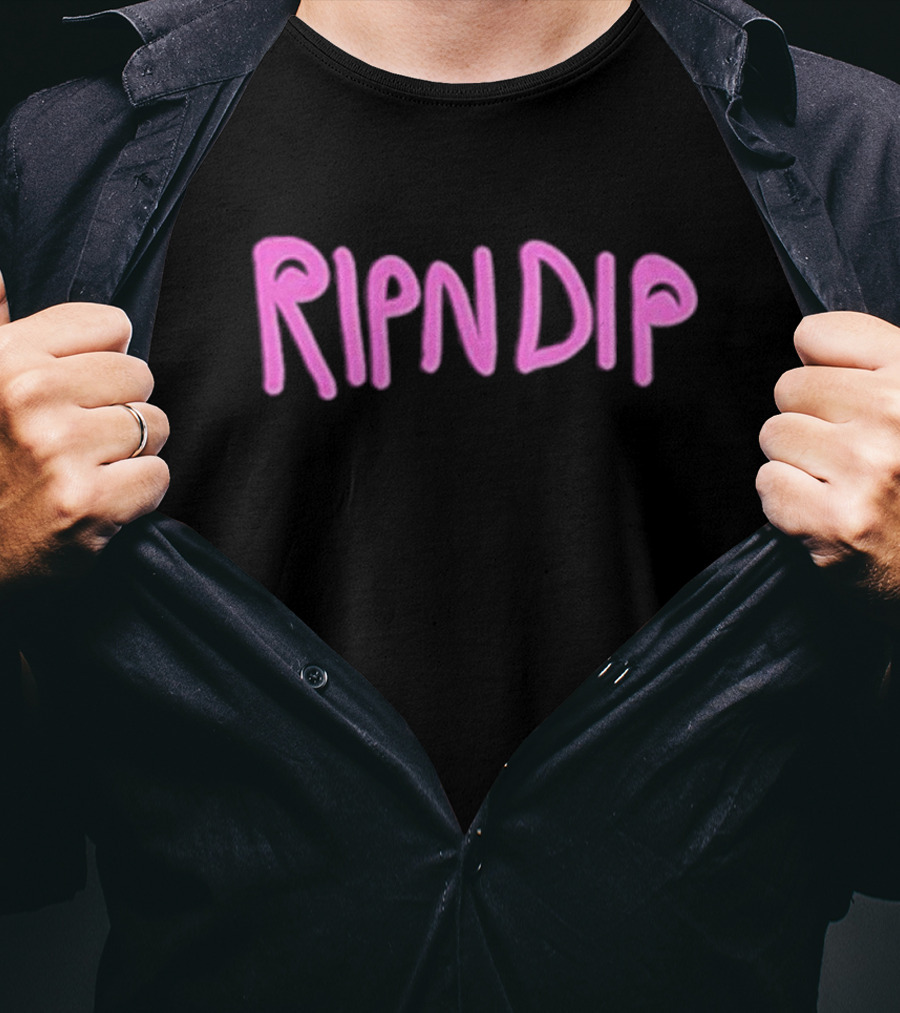 Ripndip Logo Pink Lettering T-Shirt