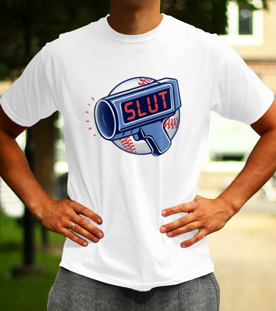 Slut Radar Baseball Humor T-Shirt