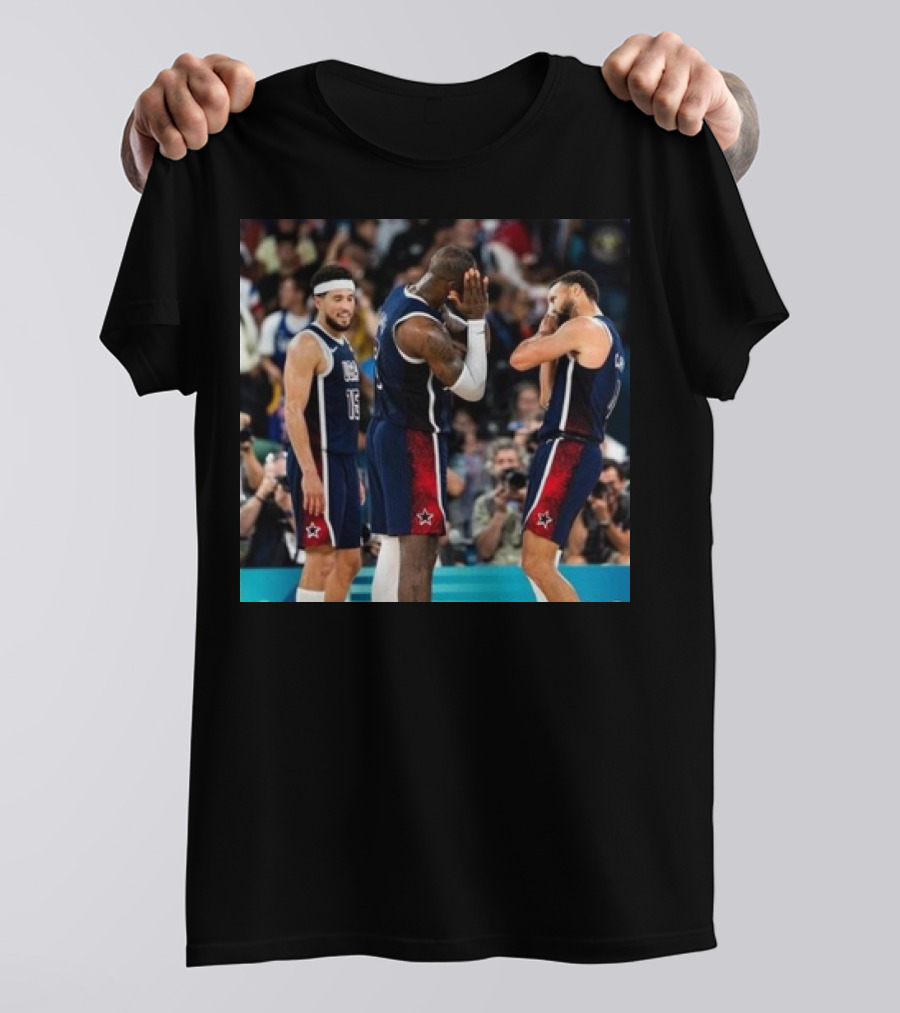 Stephen Curry Lebron James Night Night USA Basketball Olympic Paris T-Shirt