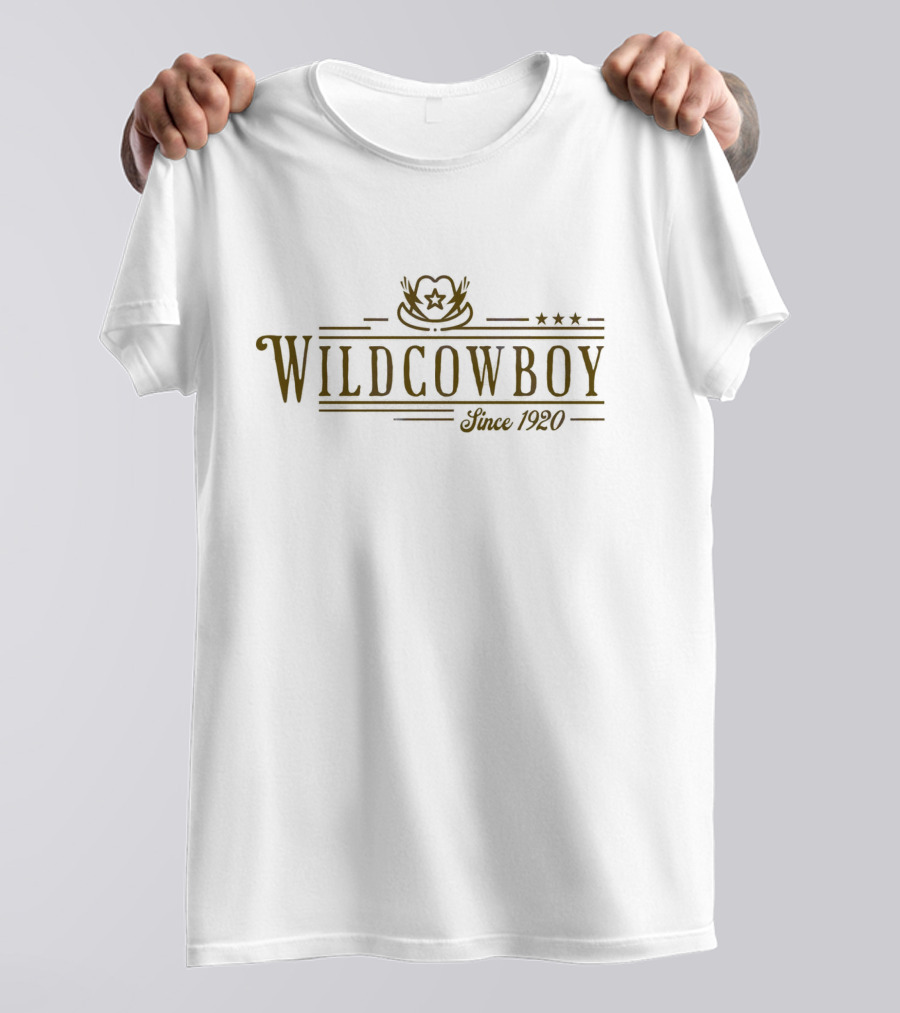 Wild Cowboy Since 1920 Star Hat T-Shirt