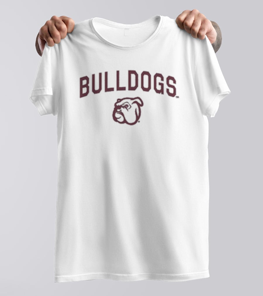 Bulldogs Sport Grey Women’s Basketball Team Emblem T-Shirt