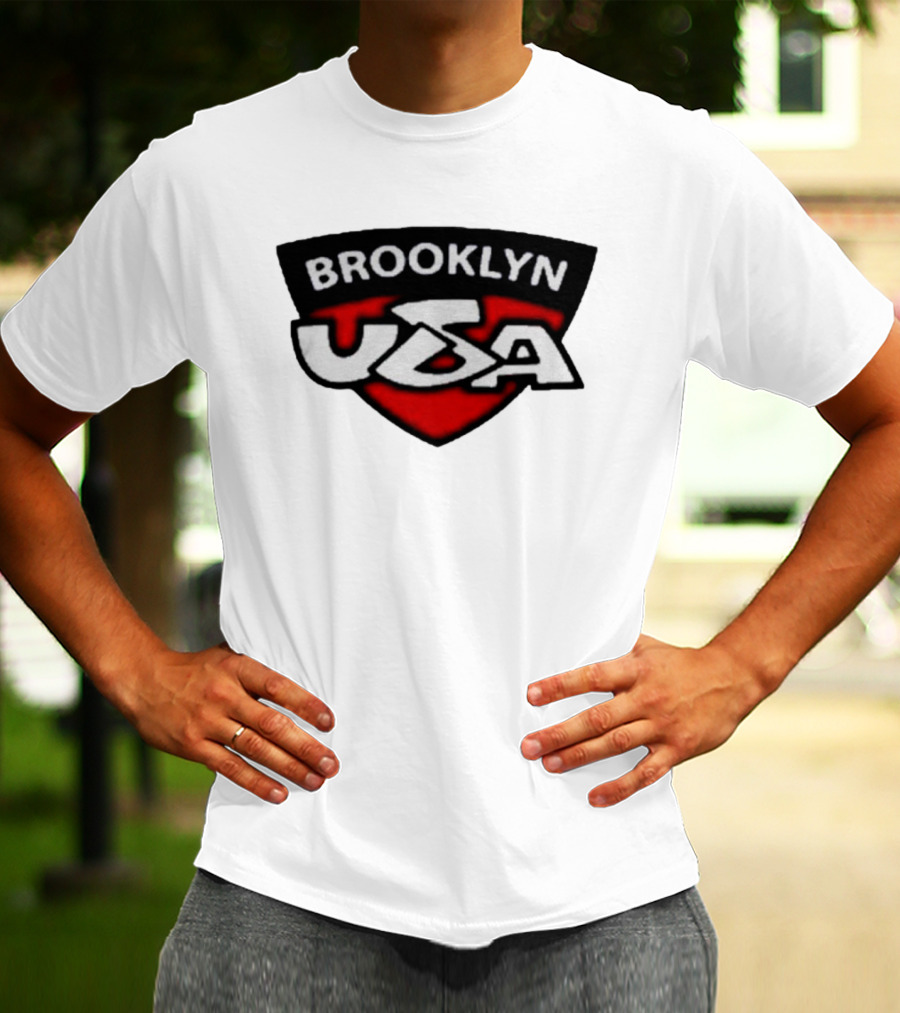 Brooklyn USA Red Black Shield Emblem T-Shirt