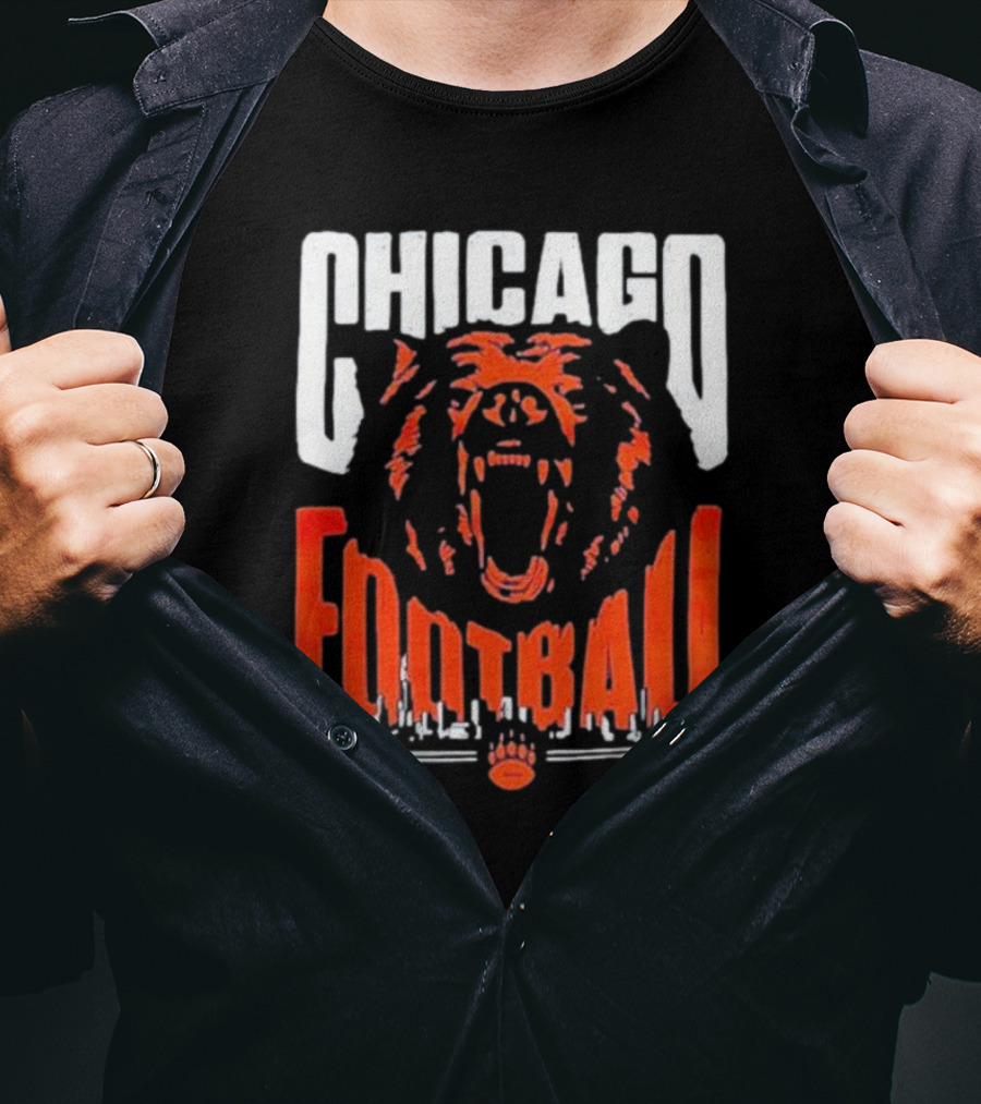 Chicago Football Bear Roar T-Shirt
