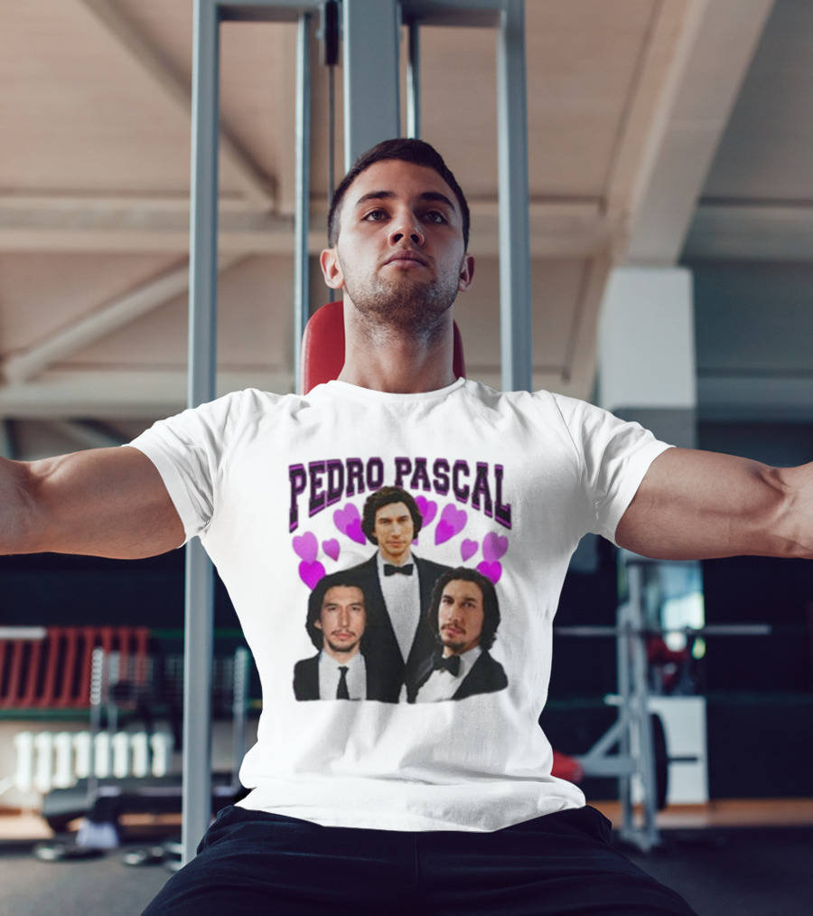 Pedro Pascal Adam Driver Hearts T-Shirt