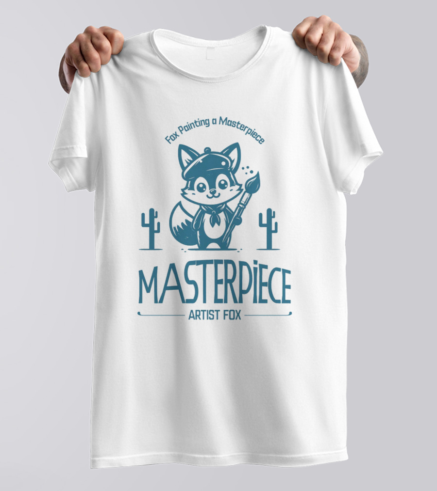 Fox Painting A Masterpiece Artist Fox MASTERPiECE T-Shirt