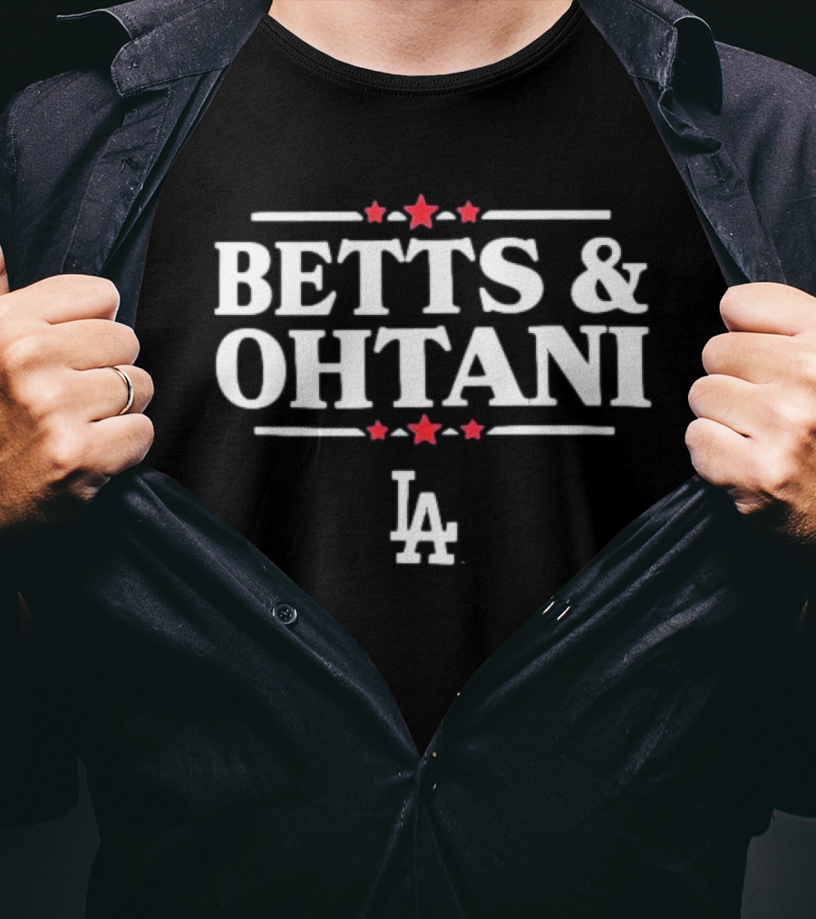BETTS And OHTANI LA Dodgers Stars T-Shirt