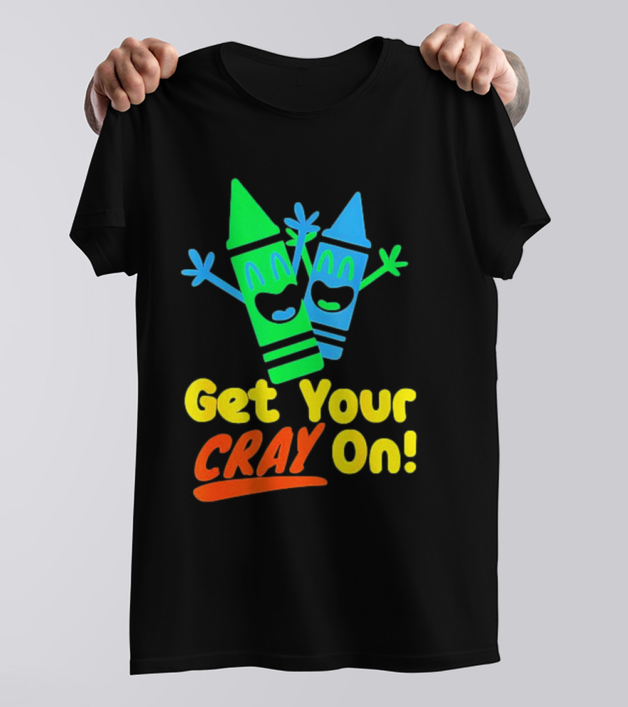 Get Your Cray On With Colorful Crayon Characters T-Shirt