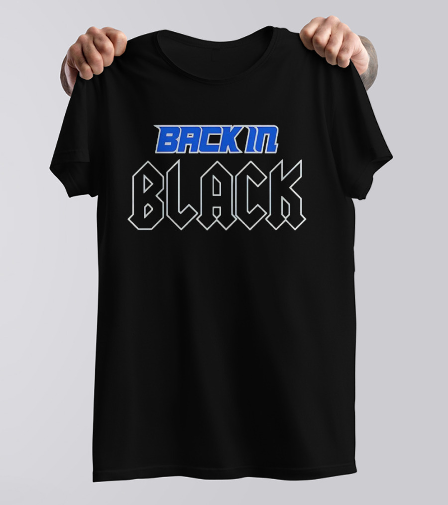 Detroit Lions Back In Black Classic T-Shirt