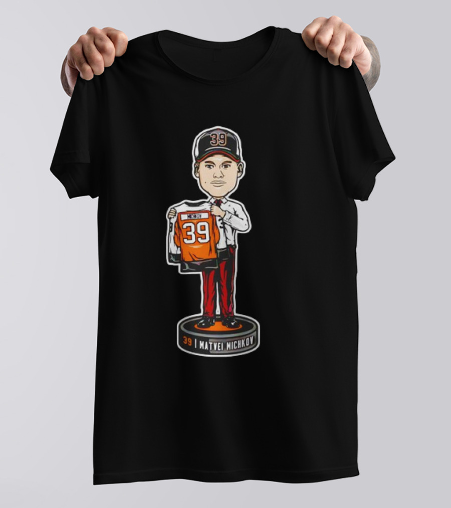 Matvei Michkov 39 Philadelphia Bobble Head Figurine T-Shirt