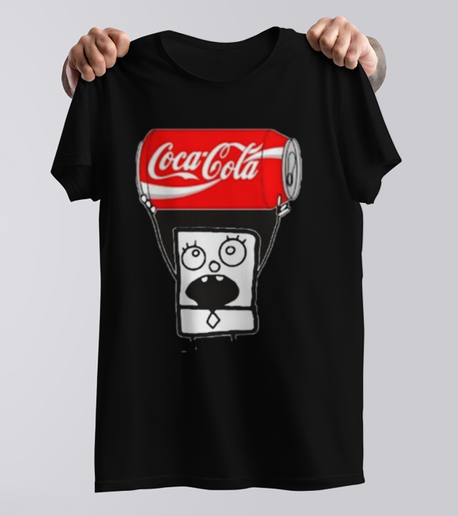 Doodlebob Holding Coca Cola Can T-Shirt