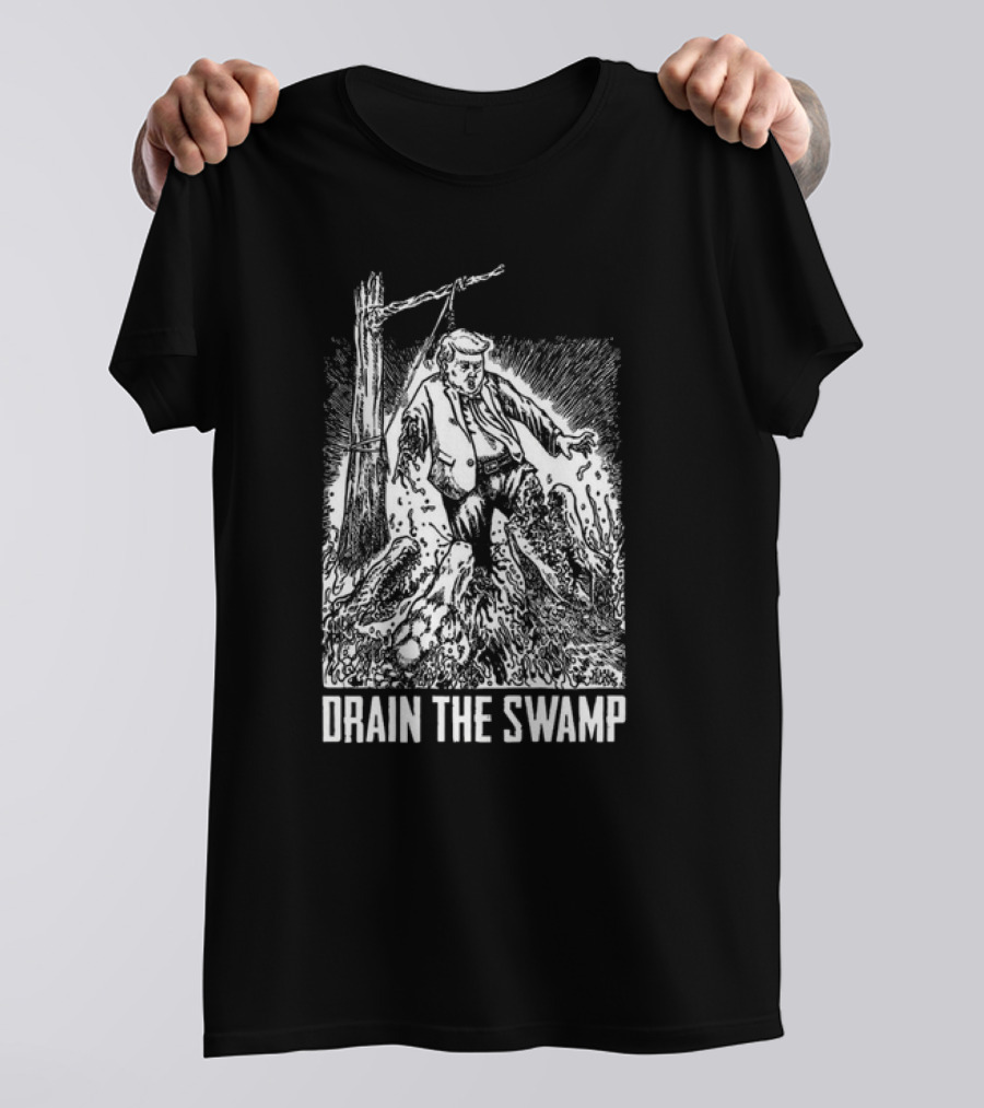Drain The Swamp – Diablo Macabre Political Cartoon T-Shirt