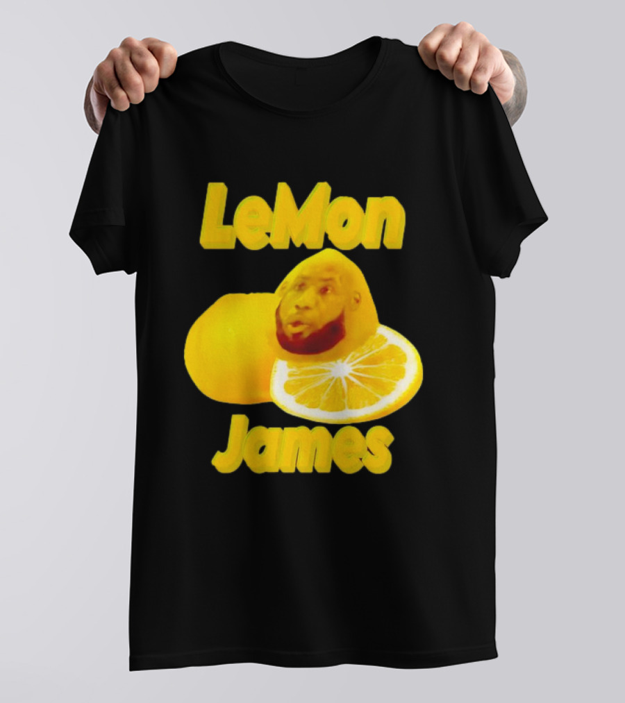 LeMon James Lebron James Face On Lemon T-Shirt