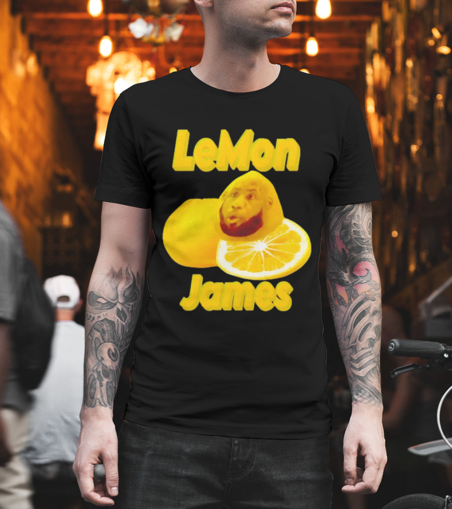 LeMon James Lebron James Face On Lemon T-Shirt