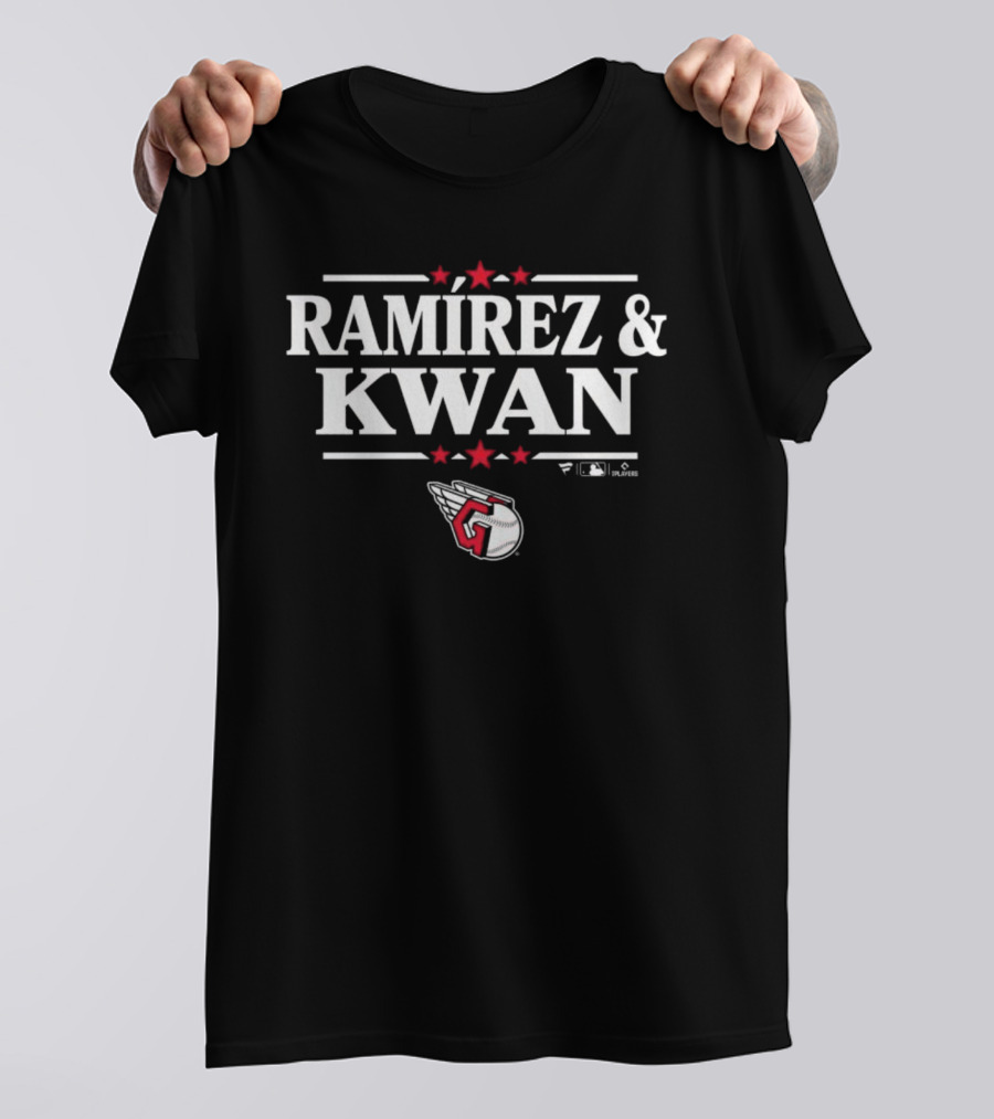 Cleveland Guardians José Ramírez And Steven Kwan MLBPA Players T-Shirt