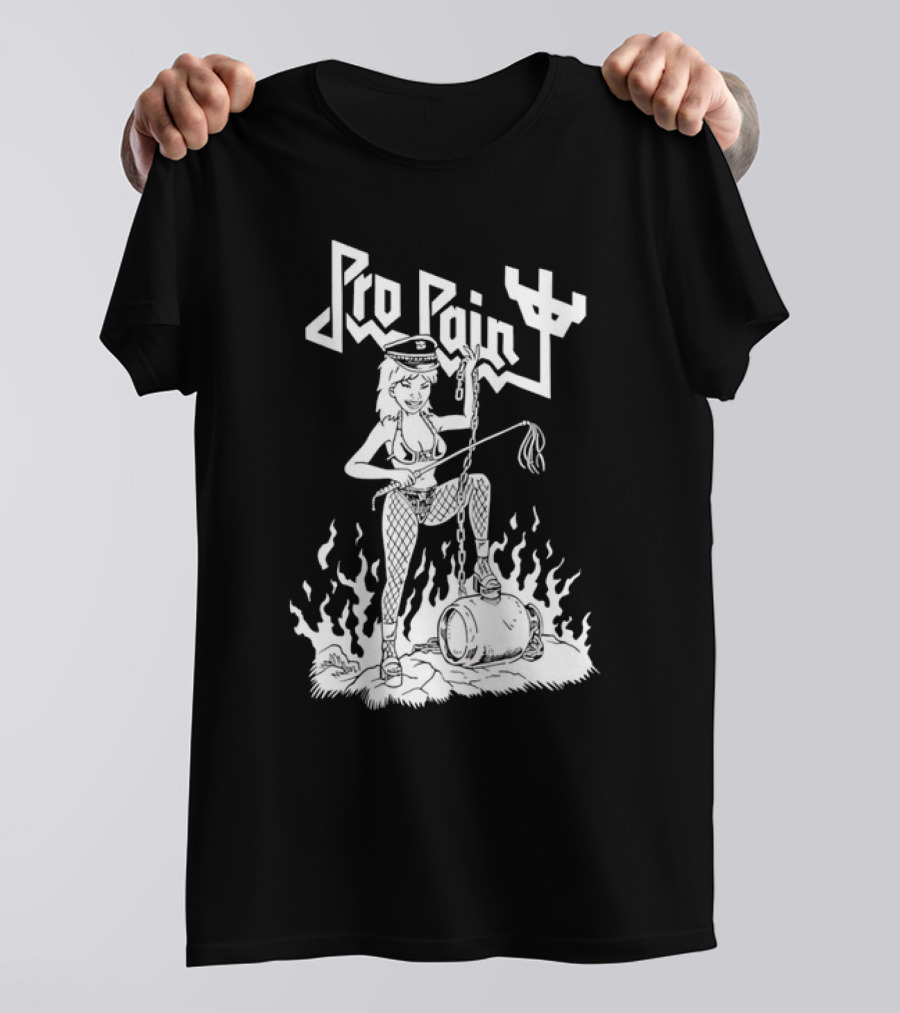 Pro Pain Diablo Macabre Chain And Flames T-Shirt