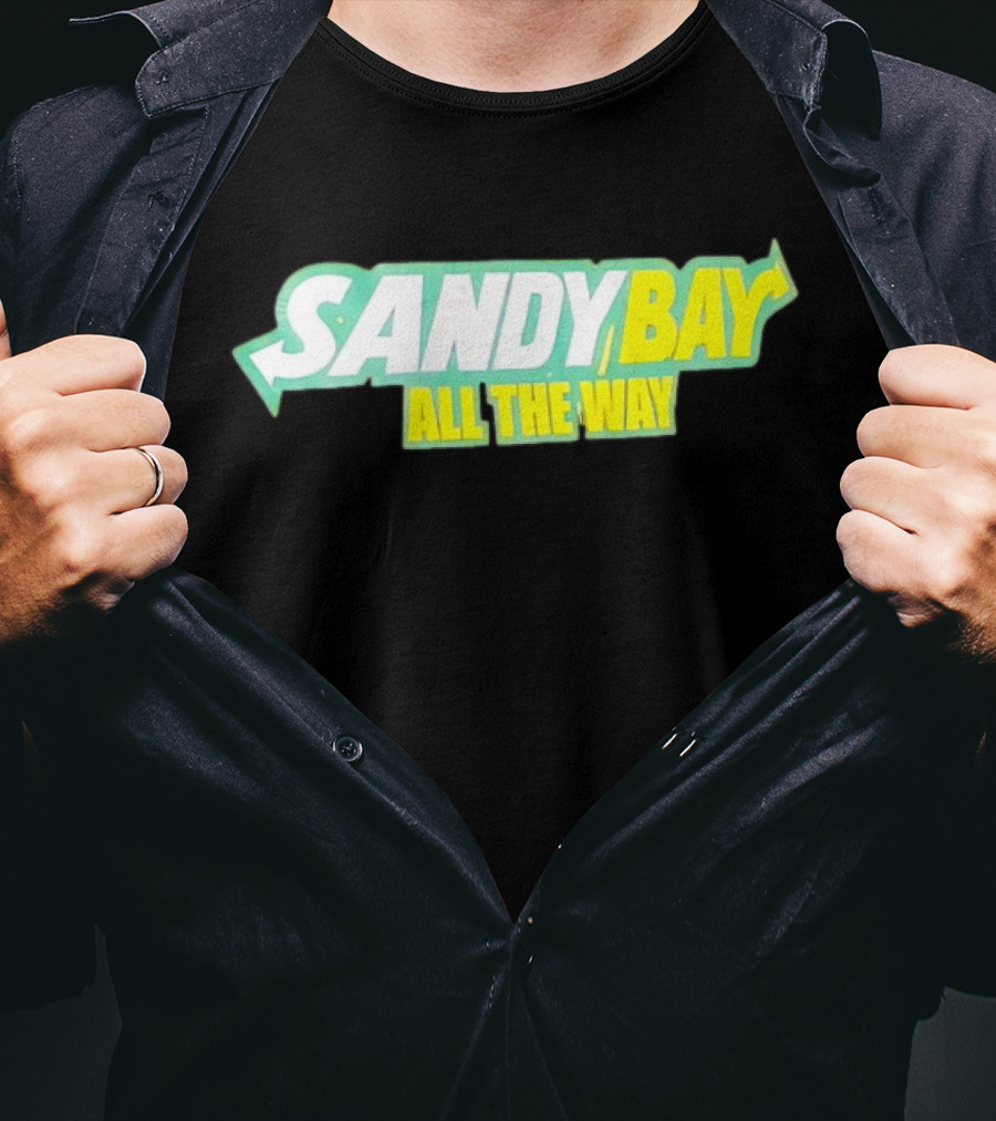 Sandy Bay All The Way Retro Block Text T-Shirt