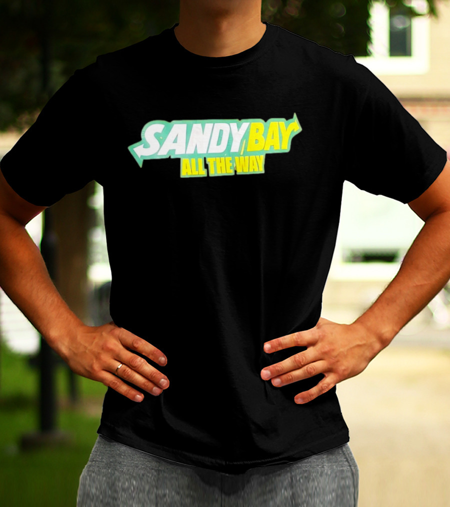 Sandy Bay All The Way Retro Block Text T-Shirt