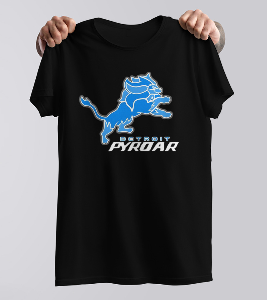 Detroit Pyroar Pokemon Football T-Shirt