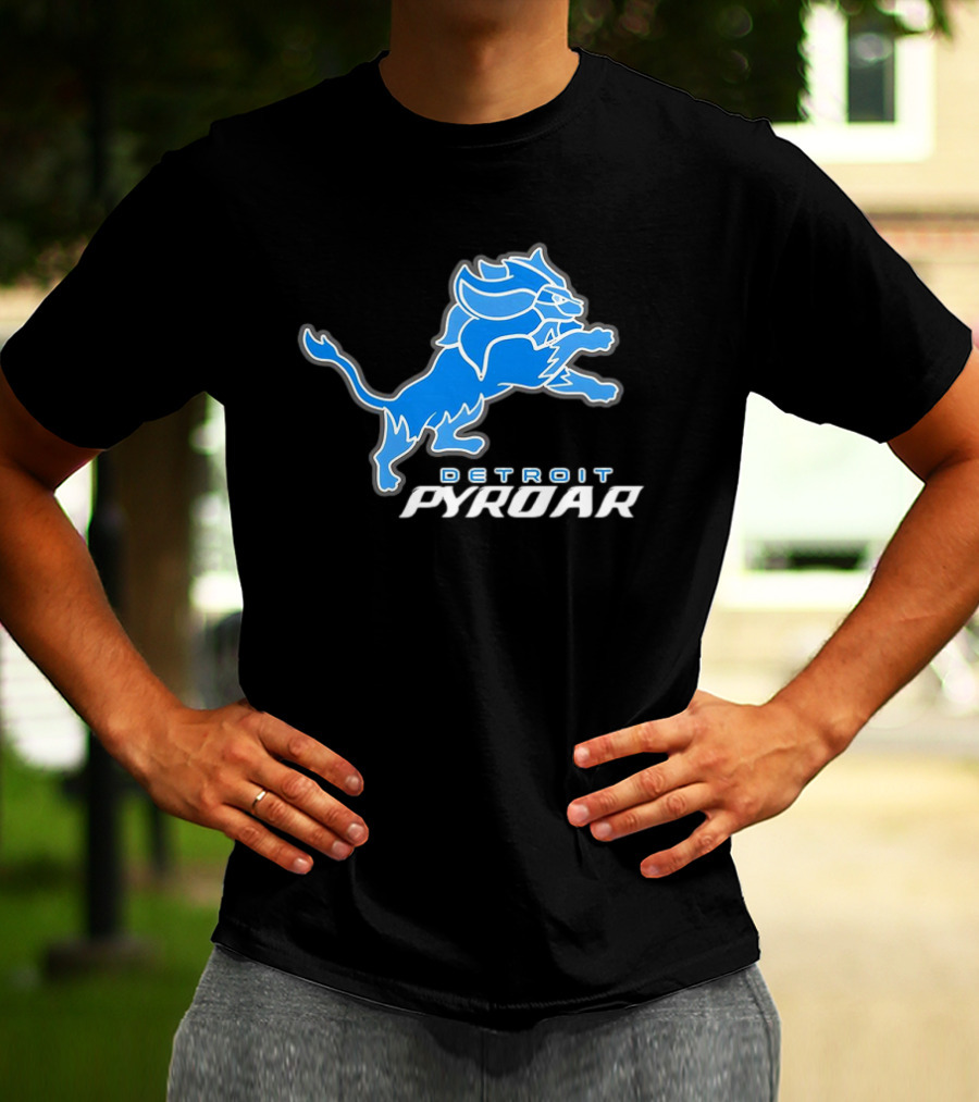 Detroit Pyroar Pokemon Football T-Shirt