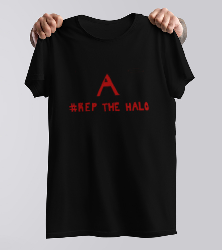 Los Angeles Angels #Rep The Halo Haloed A Signature T-Shirt