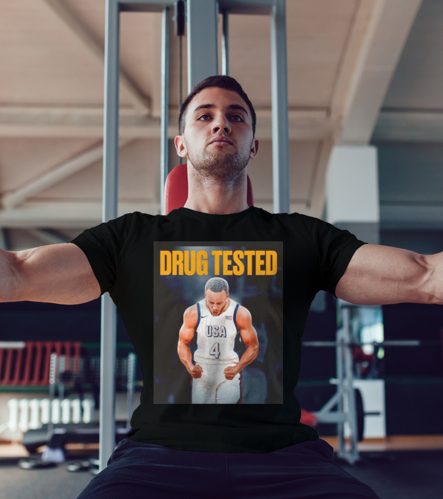 Stephen Curry USA Basketball Drug Tested Gold Medal Performance T-Shirt