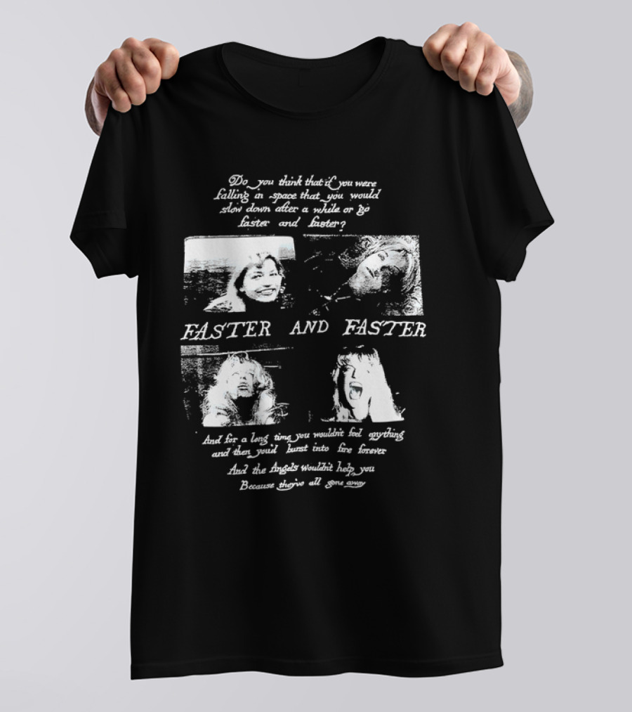 Faster And Faster Falling Through Space Angels Gone Away T-Shirt