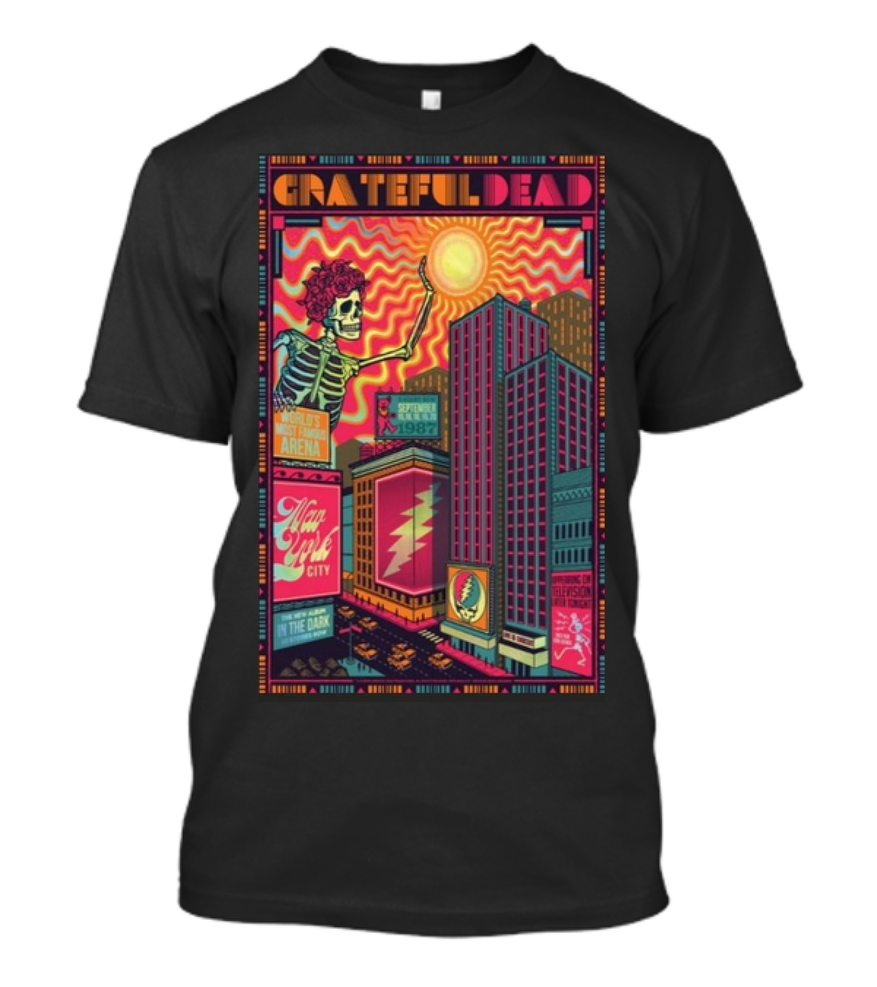 Grateful Dead World’s Most Famous Arena New York City September 15-20 1987 The New Album In The Dark T-Shirt