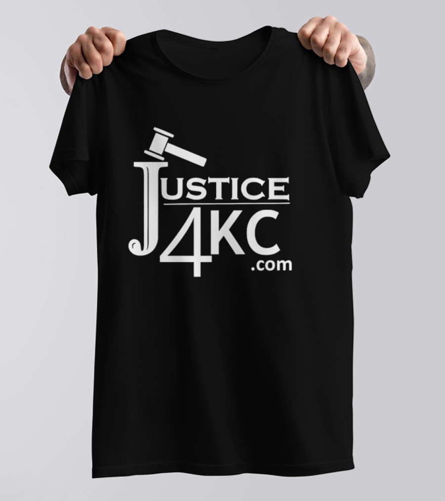 Justice 4KC .com Logo With Gavel T-Shirt