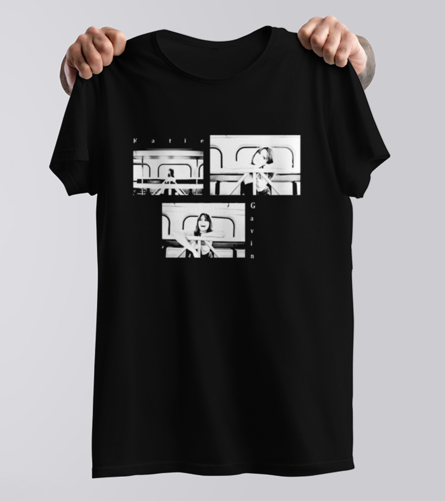 Katie Gavin Black And White Photo Triptych T-Shirt