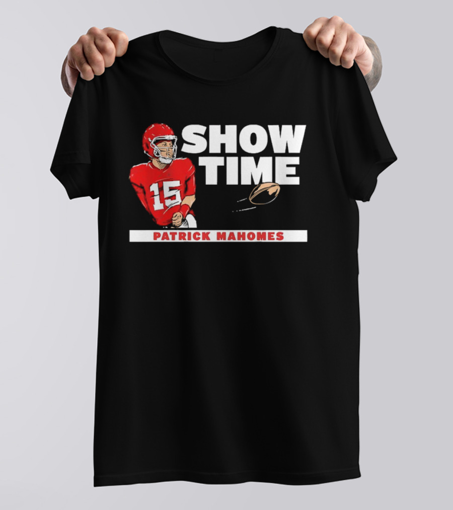 Patrick Mahomes Showtime Kansas City Chiefs Number 15 Football T-Shirt