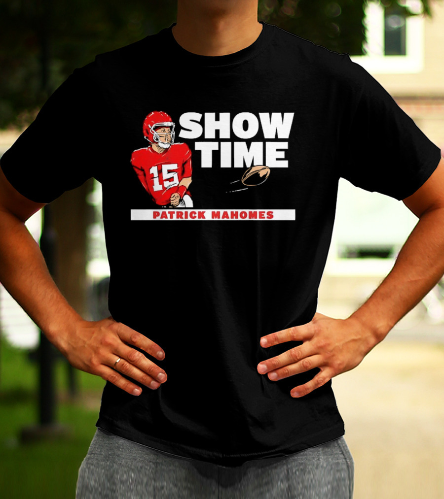 Patrick Mahomes Showtime Kansas City Chiefs Number 15 Football T-Shirt