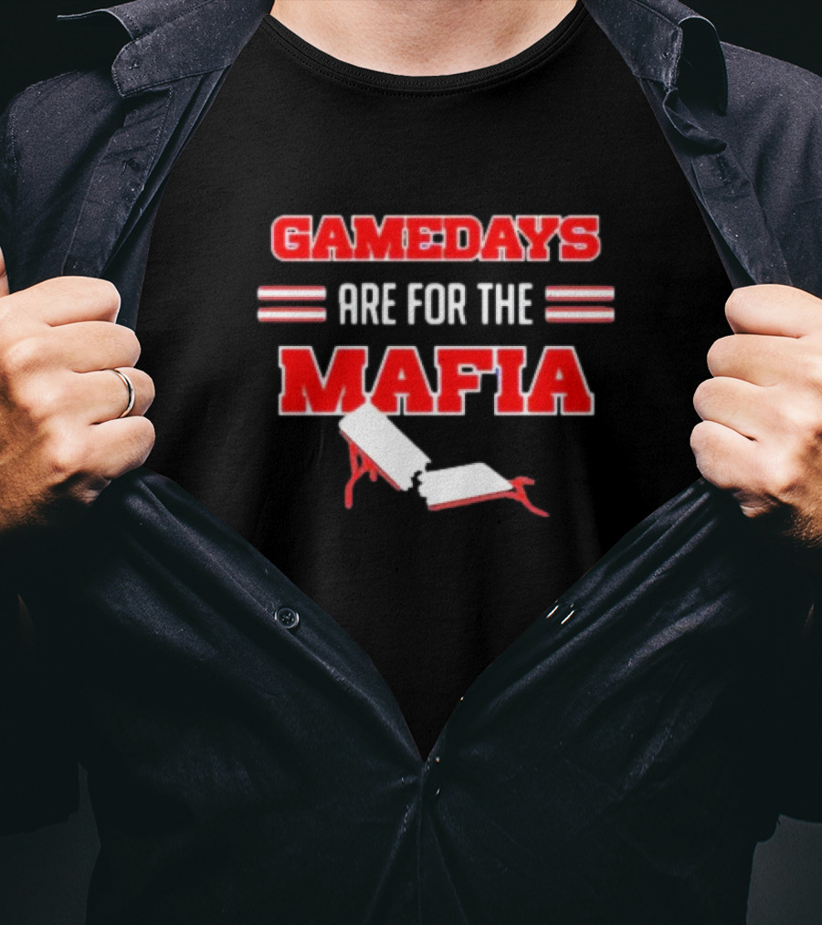 Gamedays Are For The Mafia Broken Table T-Shirt