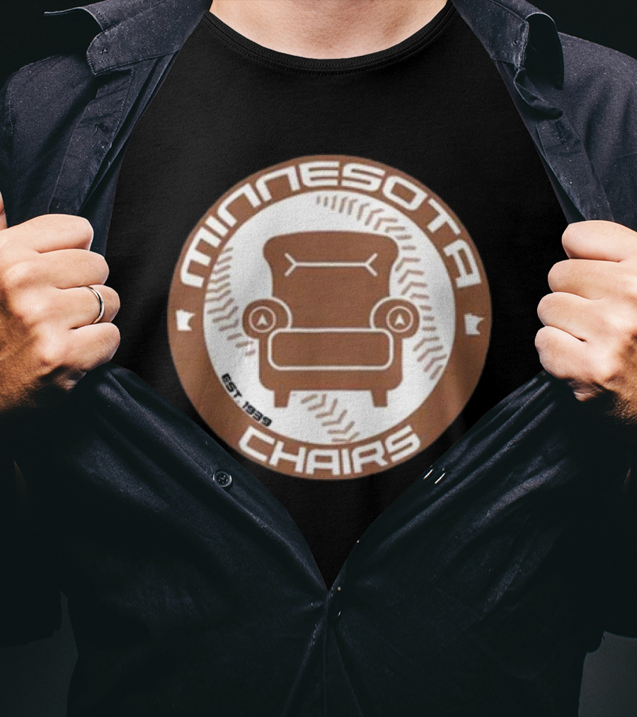 Jomboy Media Merch Minnesota Chairs Baseball Chair Logo Est. 1989 T-Shirt