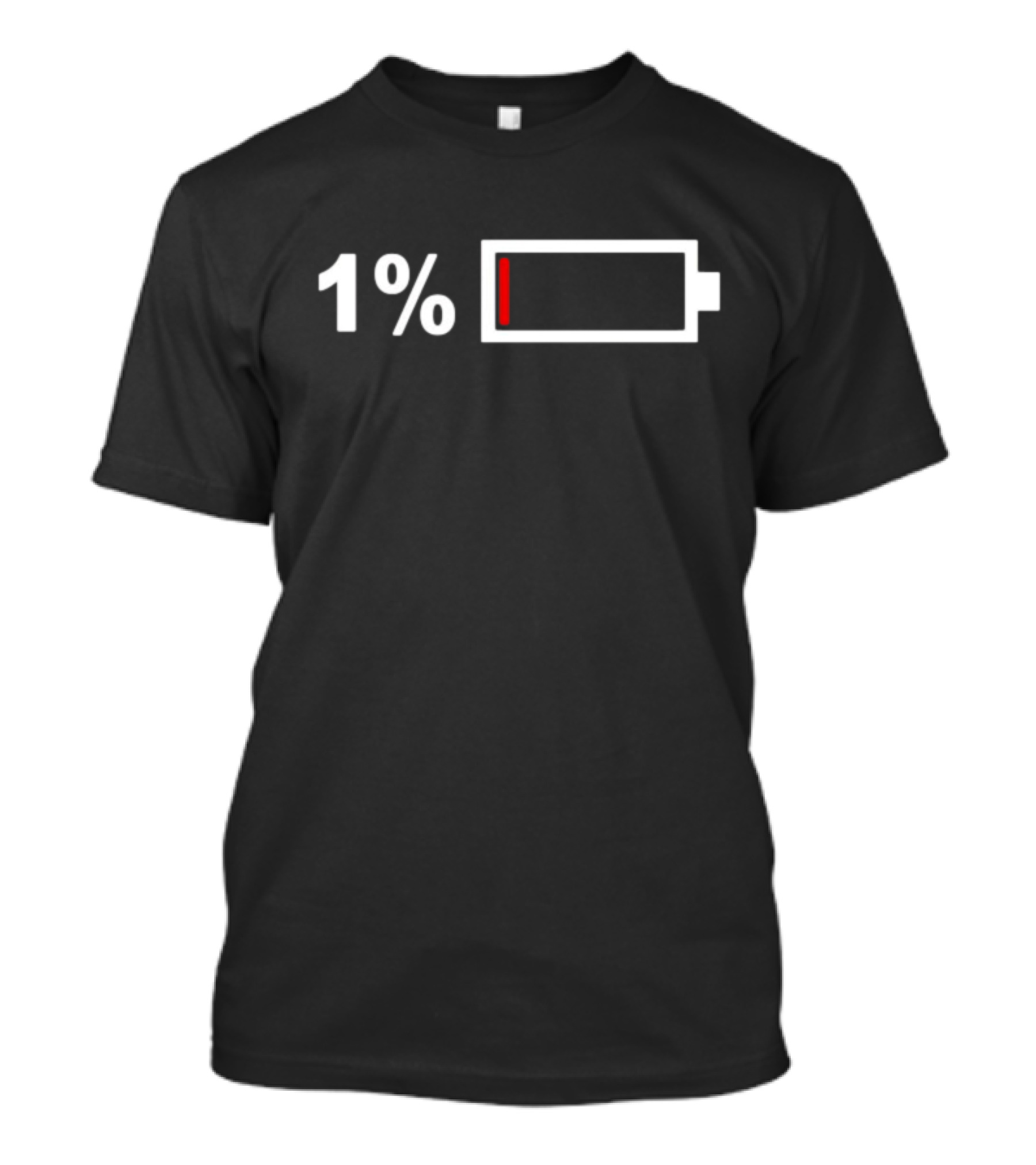 1% Battery Warning T-Shirt