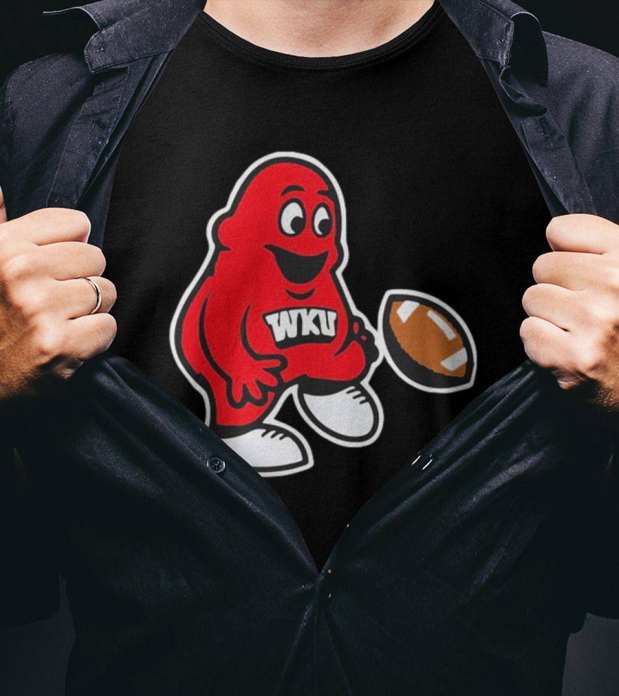 Western Kentucky Hilltoppers WKU Big Red Football Mascot T-Shirt