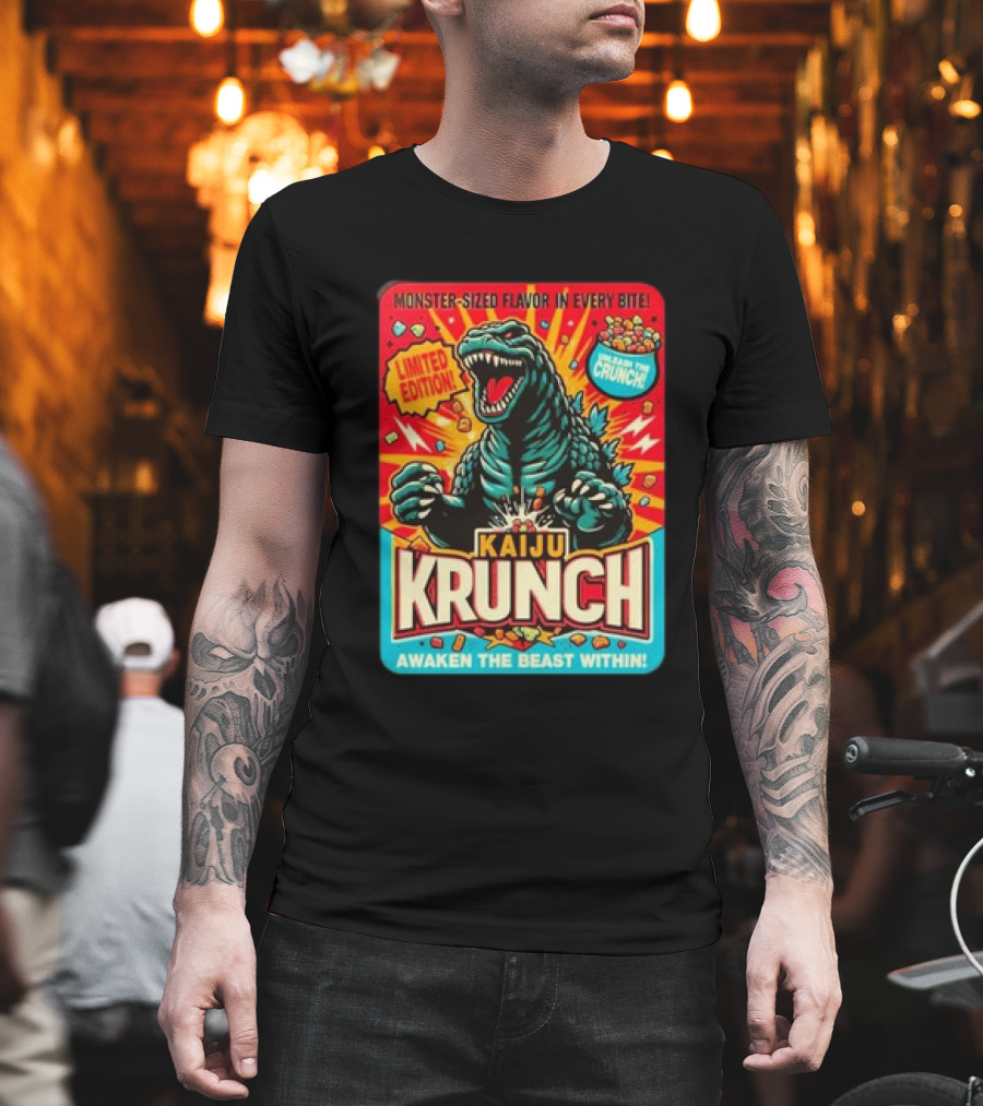 Kaiju Krunch Monster-Sized Flavor Awaken The Beast Within T-Shirt