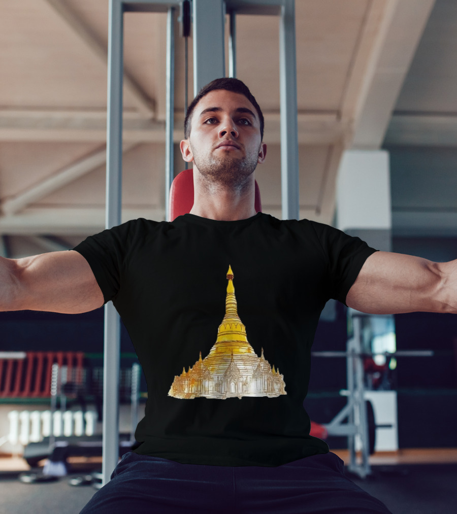 Neuschwanstein Castle Myanmar Pagoda T-Shirt