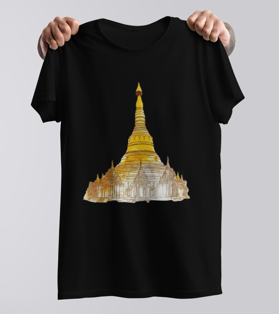 Neuschwanstein Castle Myanmar Pagoda T-Shirt