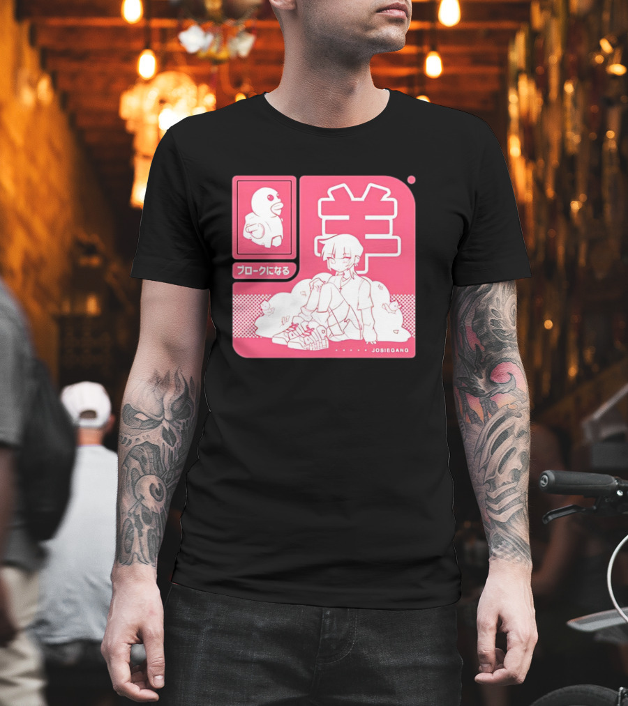 Sheepxing Bloke Becomes Broke Jobiegang Anime T-Shirt
