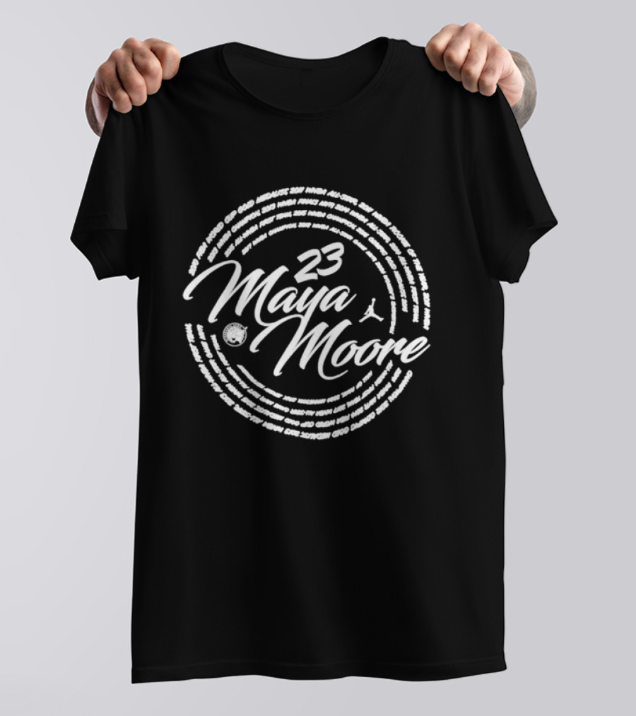 Caitlin Clark 23 Maya Moore Warmup T-Shirt